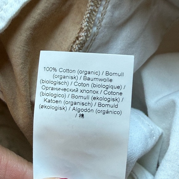 GANNI Twill Camel Cargo Pants Drawstring Hem High Rise Sz 34/US2 Organic Cotton - Picture 6 of 16